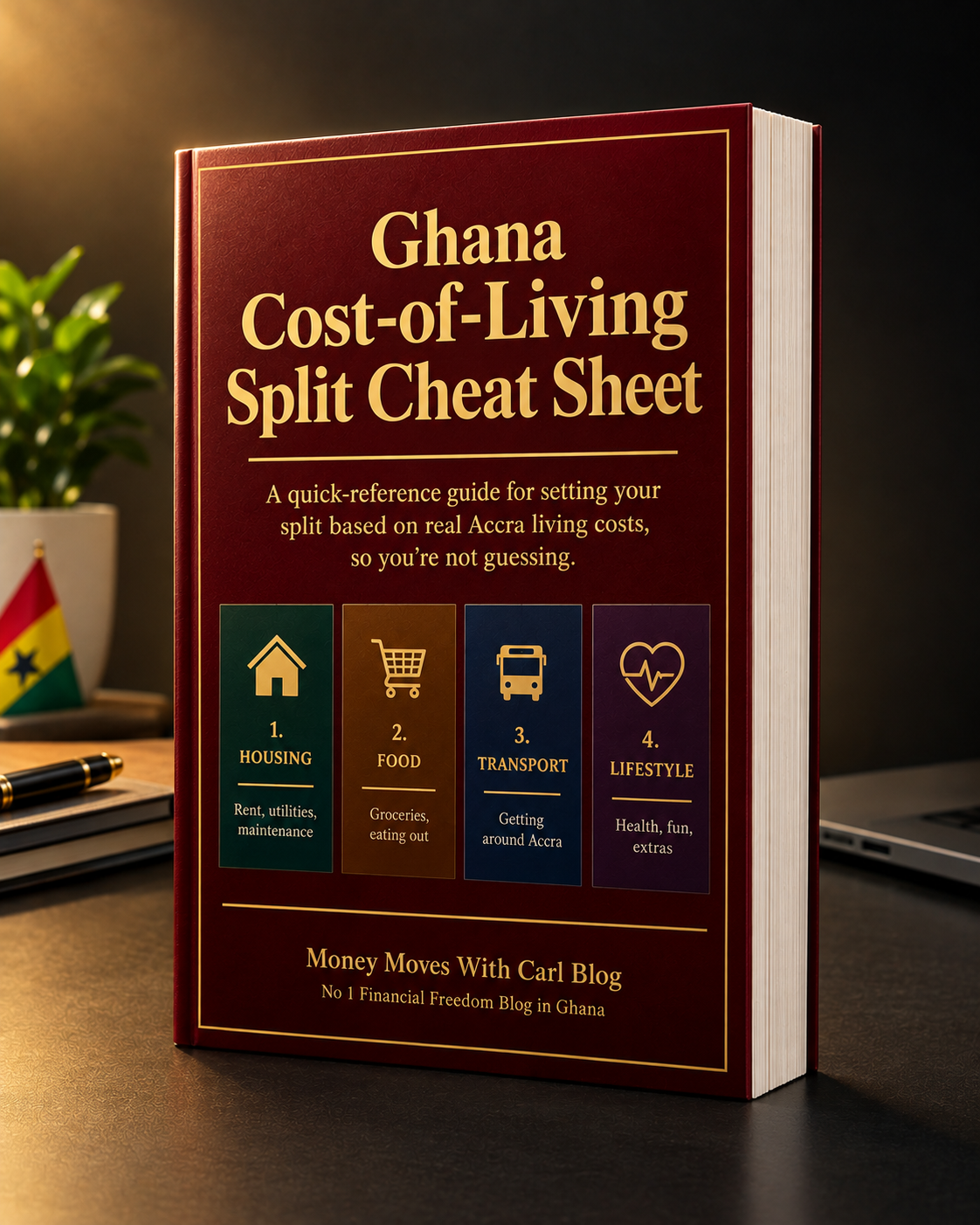 Ghana Cost-of-Living Split Cheat Sheet book cover